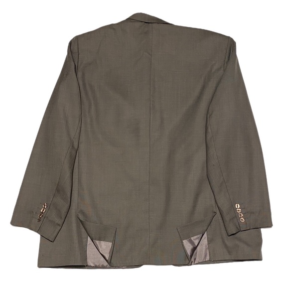 BUY 1 GET 1 SUIT COAT Stacy Adam Blazer Classic Fully Lined Two Vent 60R Gray - Picture 2 of 13